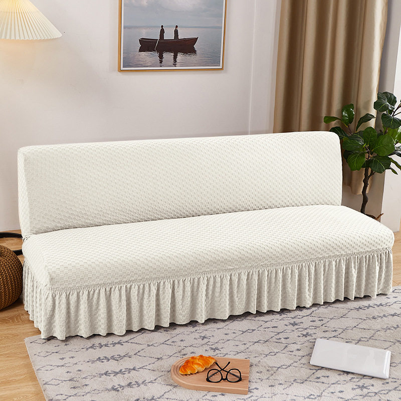 沙发床套罩裙摆弹力全包欧式折叠无扶手现代简约保护防尘盖布