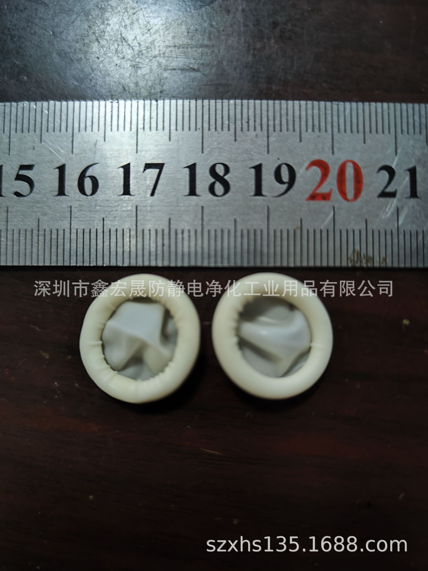 工厂直销高端乳白色无尘无粉纯胶S码手指套500克