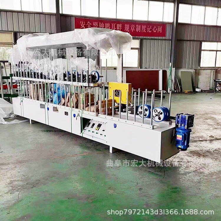 自动包边多种形状可包覆格栅板实木铝合金线条包覆机生产供货