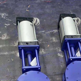 Z674TC 气动陶瓷双闸板阀DN300陶瓷双闸板阀出料进料阀 10C对夹式