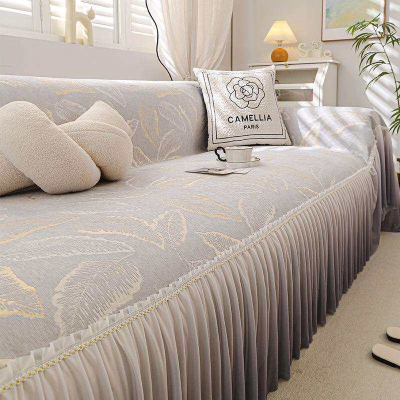 2025新款流行沙发巾四季通用现代简约一整张全盖防滑雪尼尔盖布巾