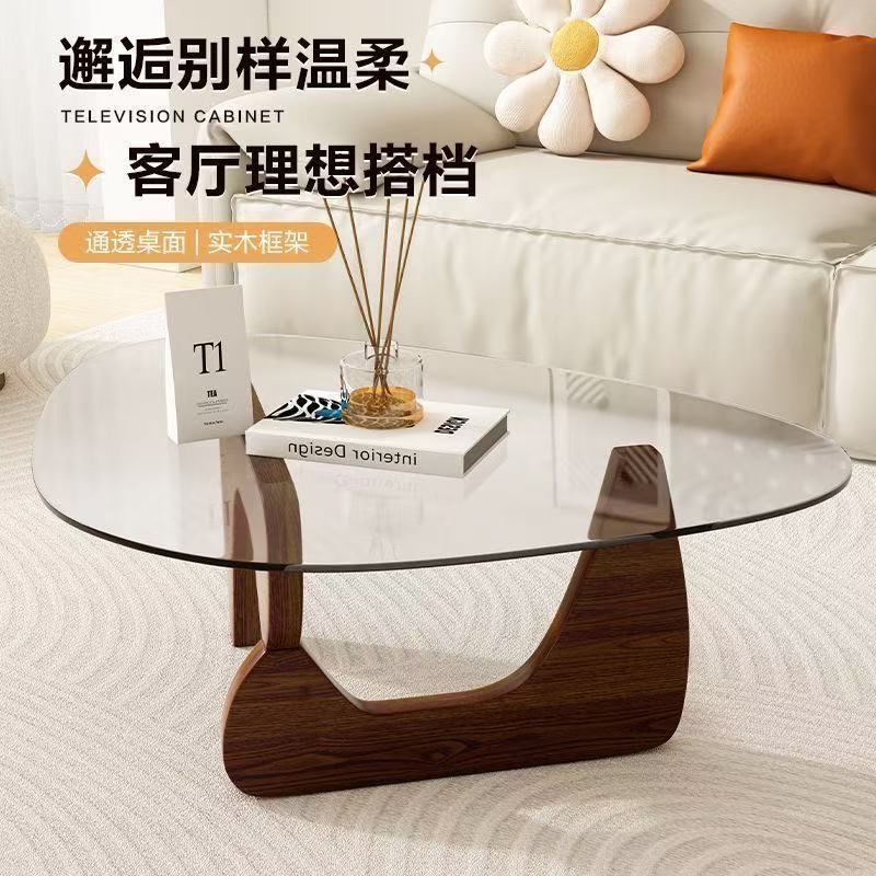 茶几网红小小户型创意客厅家用现代实木简约茶桌家居茶几小户型