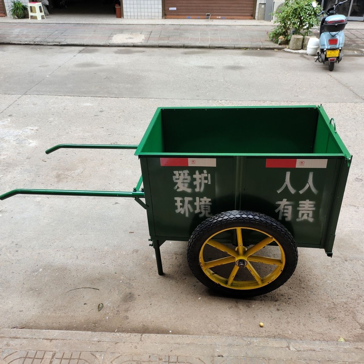 环卫保洁手推垃圾车通用金属