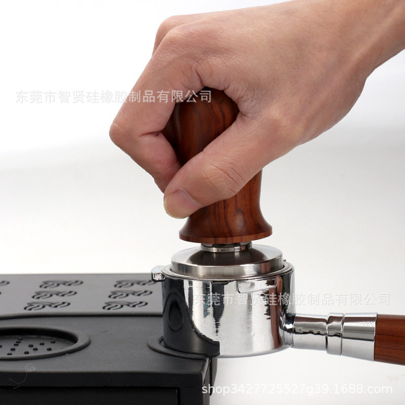 弹力压粉器不锈钢咖啡机手柄恒定压力压粉器51/53/58mm填压器