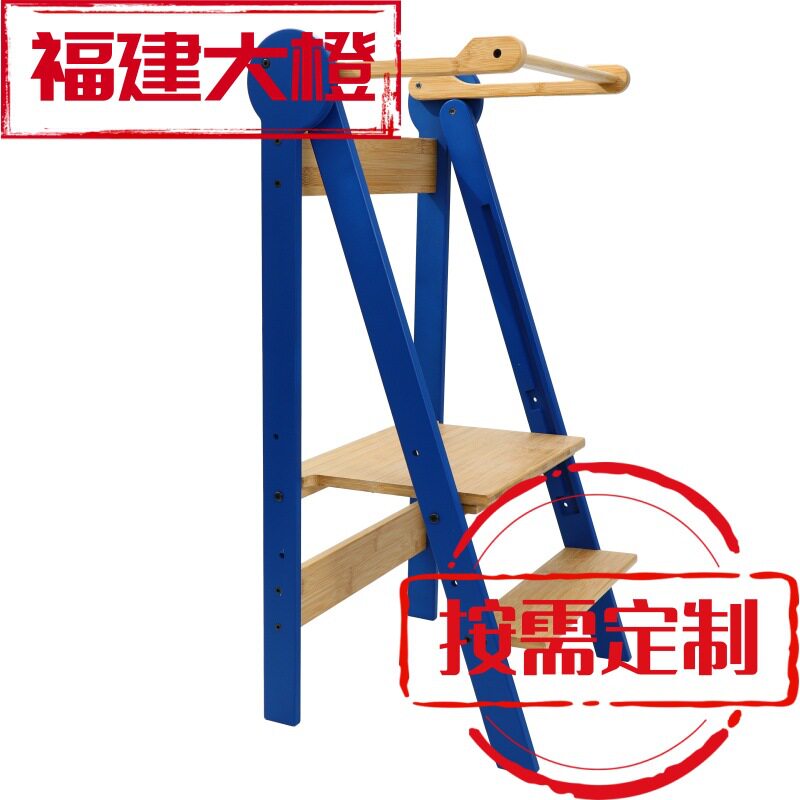 工厂定制折叠学习塔儿童攀爬凳木质宝宝脚踏凳洗手台阶蒙氏扶手