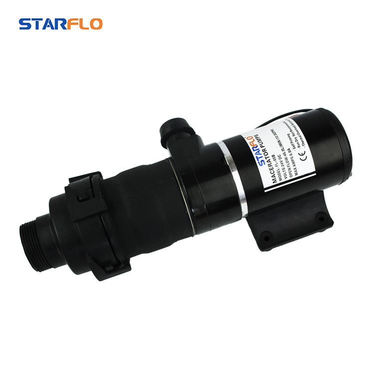家用电动捣碎排污泵12V/24V便携式污水泵游艇房车自吸污水粪便泵