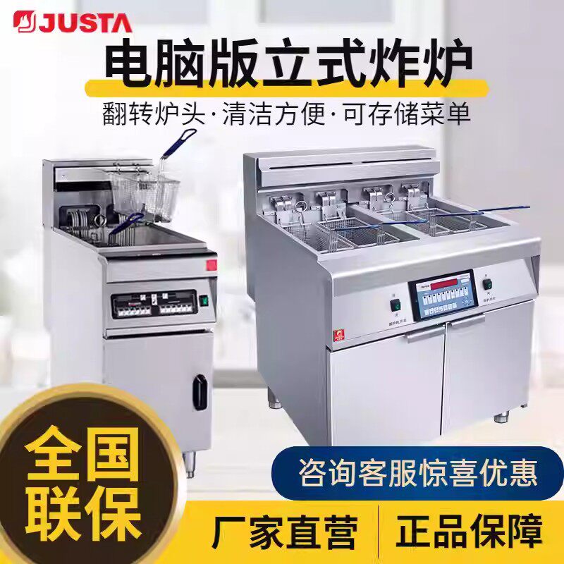 佳斯特双缸四筛立式油炸锅炸炉炸鸡餐饮店用大容量商用双缸电炸炉