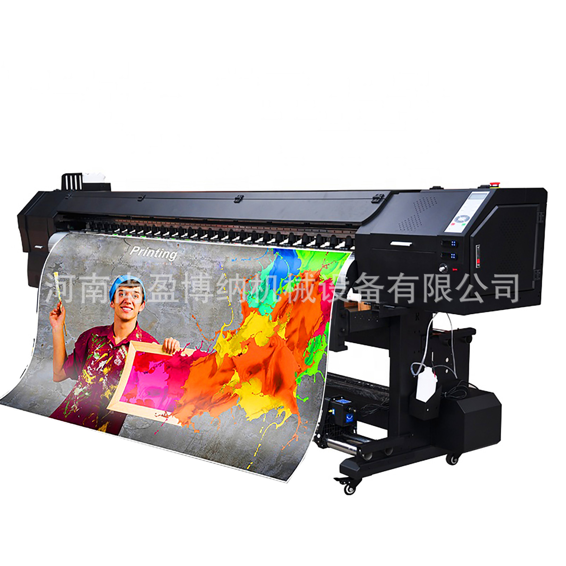 1.8米XP600双喷头户外喷绘机压电机弱溶剂写真机服装数码印花机