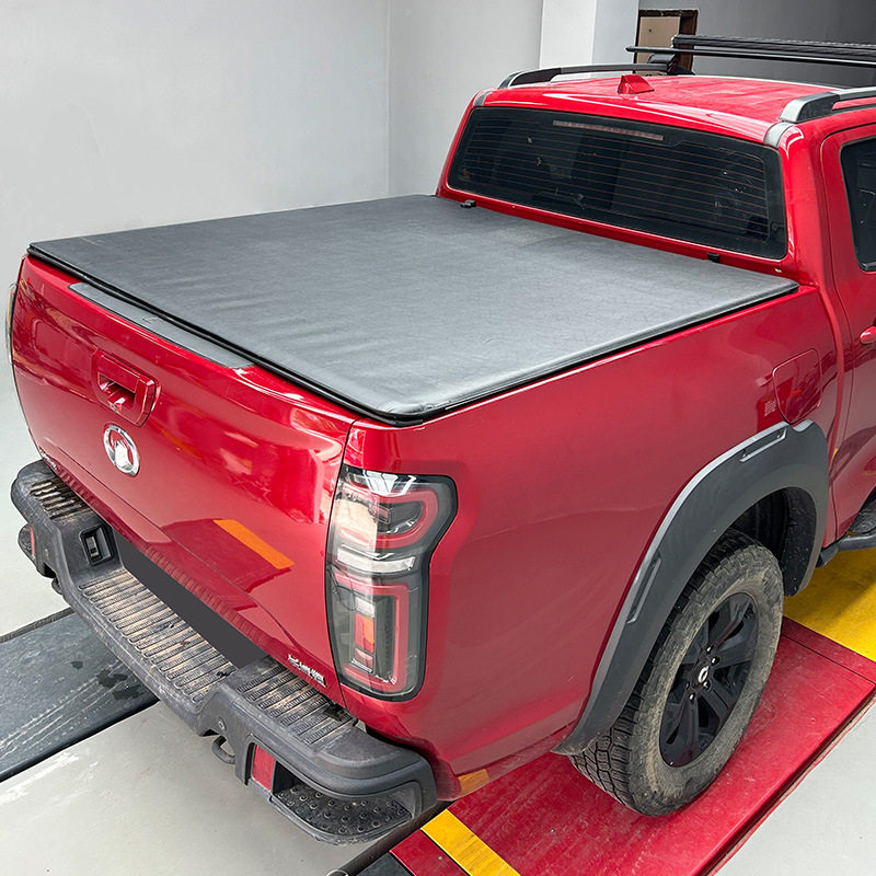 猛禽F150坦途/HILUX/ranger/DMAX/L200皮卡车改装后箱盖软三折叠