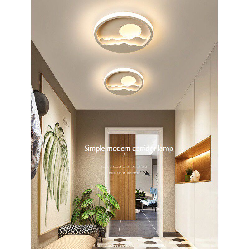 阳台灯led吸顶灯走廊过道卧室灯具现代简约大气圆形新中式客厅灯
