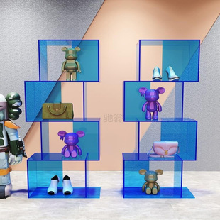 3l亚克力展示架货柜店铺鞋包架陈列橱窗道具家用多层书架置物收纳