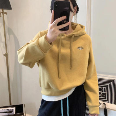 短款连帽卫衣女2025秋冬