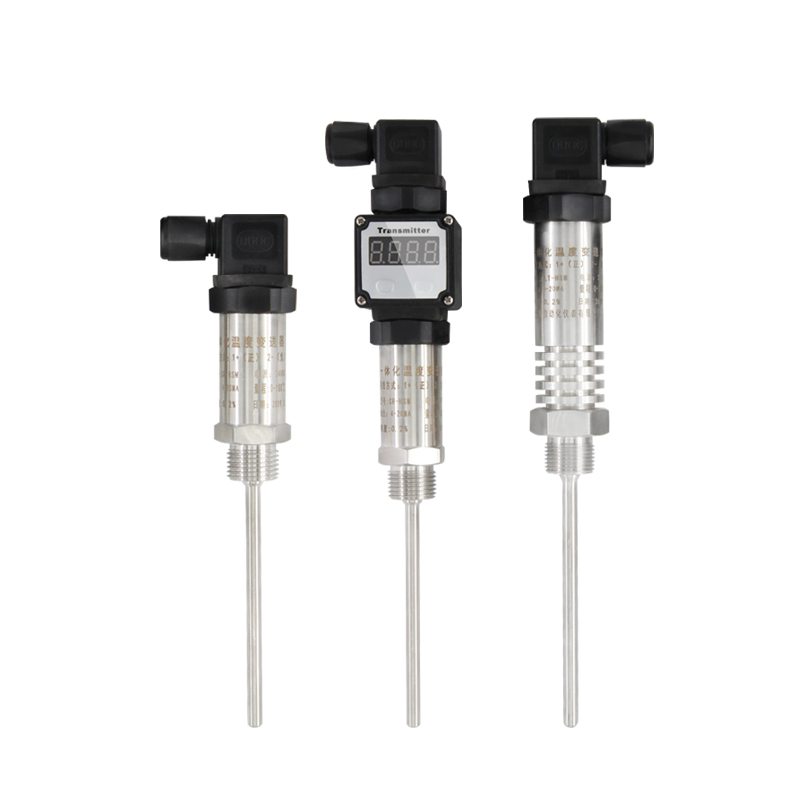 pt100温度传感器插入式一体化温度变送器4-20ma输出0-5v0-10v