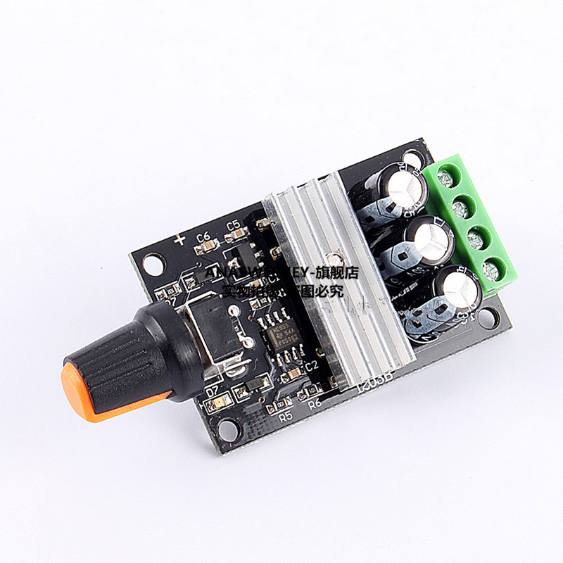 新款PWM直流电机调速器6V12V24V28V 3A调速开关电机马达控制器