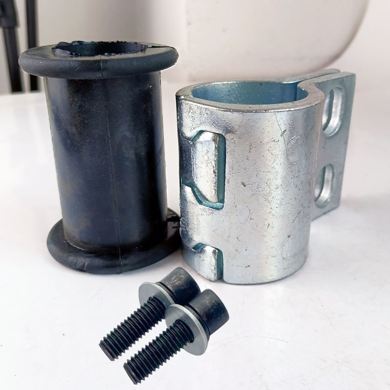 挖土机大臂管夹缓冲胶三一徐工蝴蝶夹管卡子 吊车旋挖单孔破碎锤