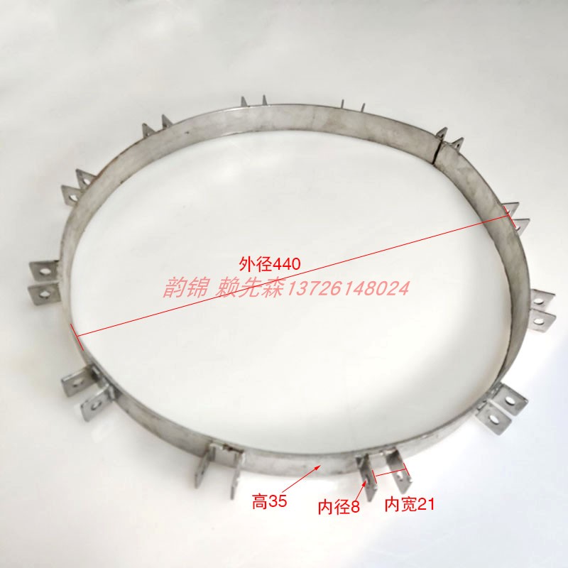 把手上圆形紧捆锁箍304不锈钢电镀过滤机上束环配件过滤机滤桶