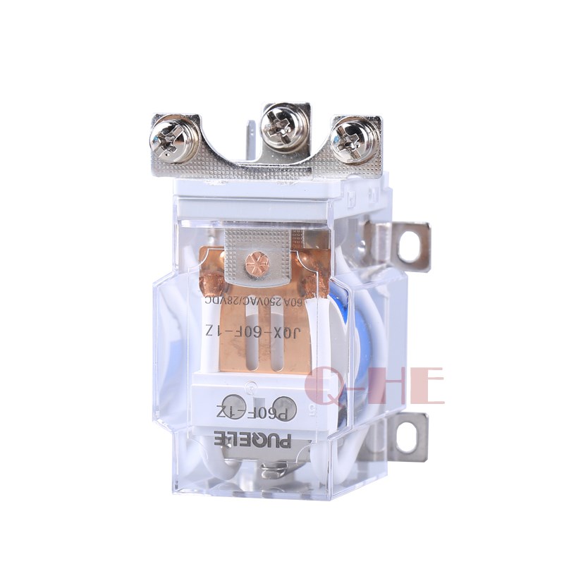 大功率继电器JQX-60F 60A大电流 电机用继电器 稳压器24v 12v220v