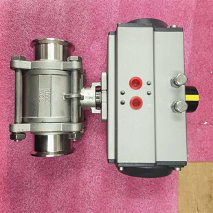RT020-DA三片式球阀不锈钢高平台内螺纹气动球阀SS3041000WOGDN25