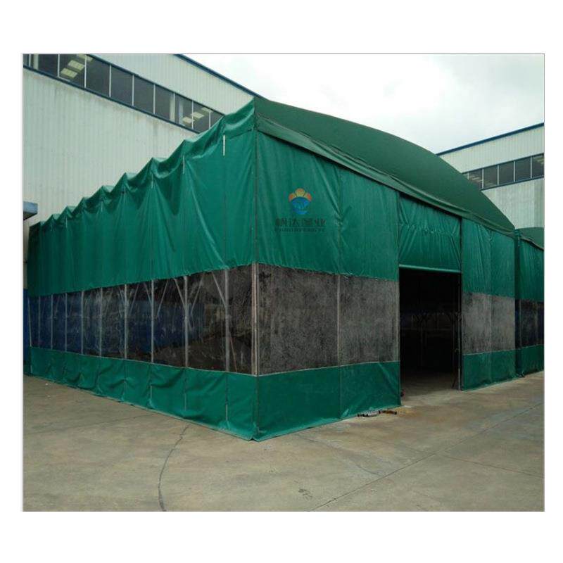 大排档推拉雨棚活动伸缩篷遮阳篷户外大型帐篷移动仓库蓬