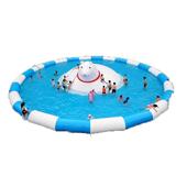 新款 充气加蓬水池户外亲子儿童泳池水上乐园广场摆摊钓鱼池可移动