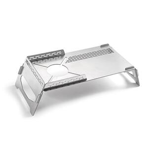 soto10便携户外不锈钢桌单飞桌炉具配件防风炉桌隔热野餐折叠桌