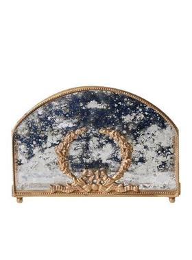 迪斯凯印度进口黄铜托盘玻璃收纳罐居家装饰摆件法式宫廷果盘架子