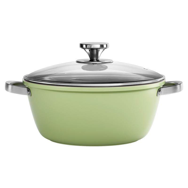 新款牛油果绿陶瓷汤锅家用不粘锅煎锅耐磨炖煮锅蒸锅通用炉灶锅具,厨房/烹饪用具,汤锅/汤桶/卤肉桶,淘宝优惠券,粉丝福利购,淘宝优惠卷