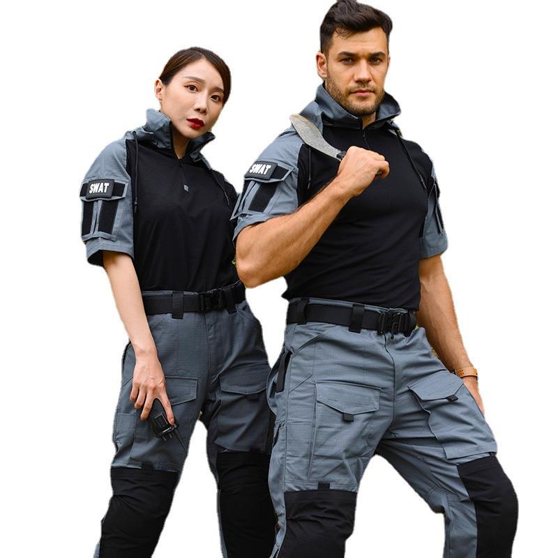 户外夏季龙甲蛙服短袖作战服迷彩服战术训练服军迷作训服T恤