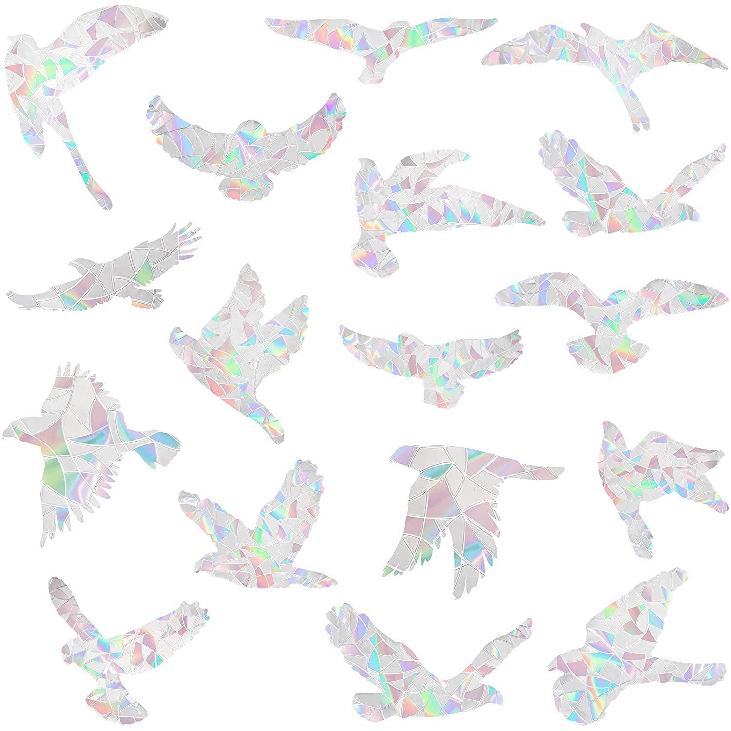 RPS0230只飞鸟彩棱镜静电贴玻璃贴无胶2CPV贴太阳捕手膜窗贴虹膜