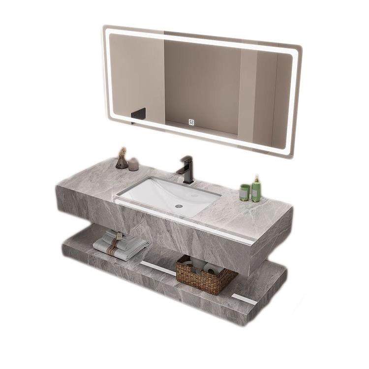 磨砂亮面岩板陶瓷盆卫生间双层洗漱台洗手池洗脸池组合盆柜浴室柜,家装主材,浴室柜组合,淘宝优惠券,粉丝福利购,淘宝优惠卷