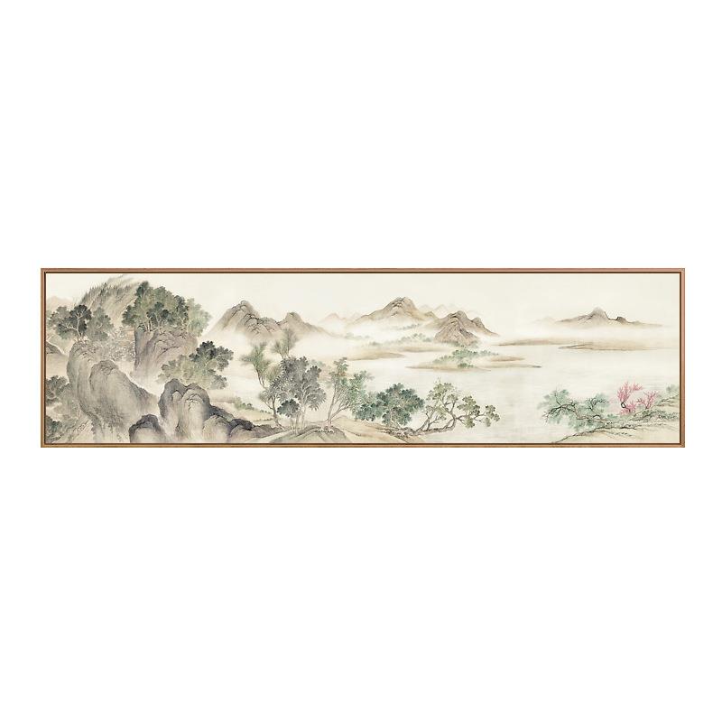 现代客厅装饰画新中式挂画书房沙发背景墙办公室壁画山水画中国风