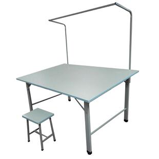 车间工作台带灯架查货台不锈钢边包装工作台服装检验桌打包台