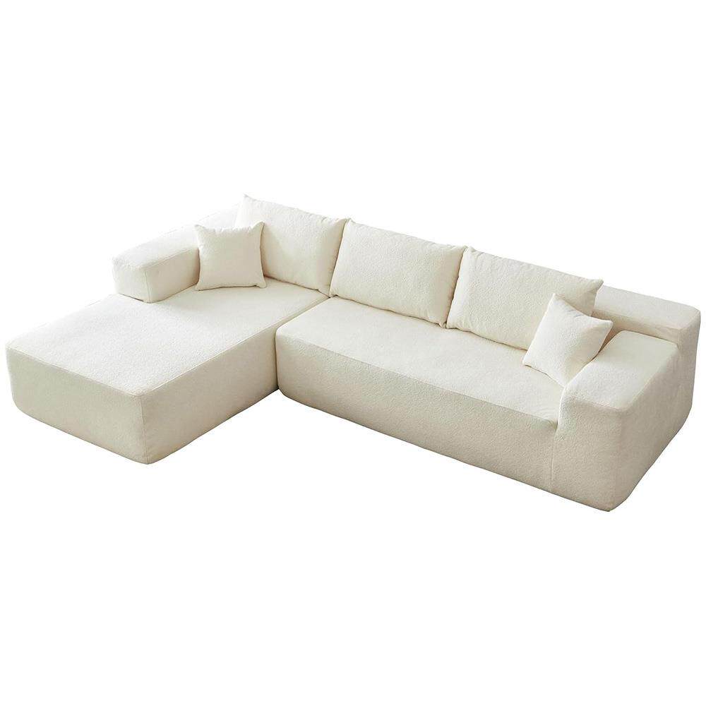 客厅现代简约沙发L形软垫贵妃位云沙发高密度海绵模块化组合沙发