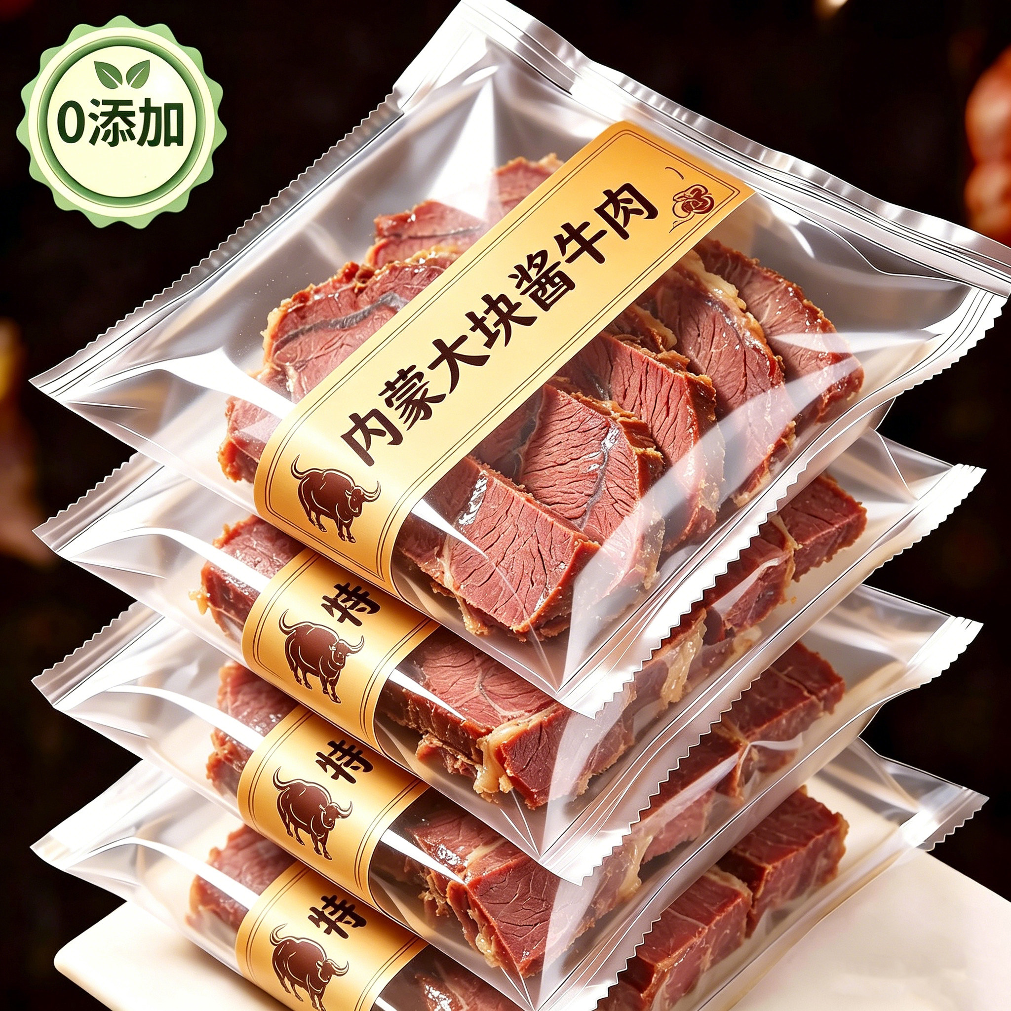 酱牛肉开袋即食卤味熟食低减卡脂肥健身代餐卤牛肉干主食解馋零食