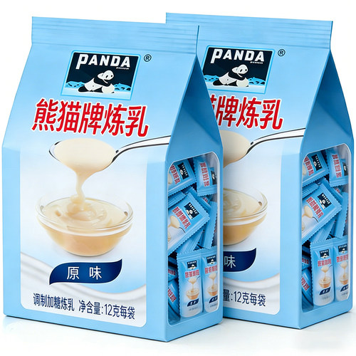 【正品】熊猫炼乳小包装家用烘焙