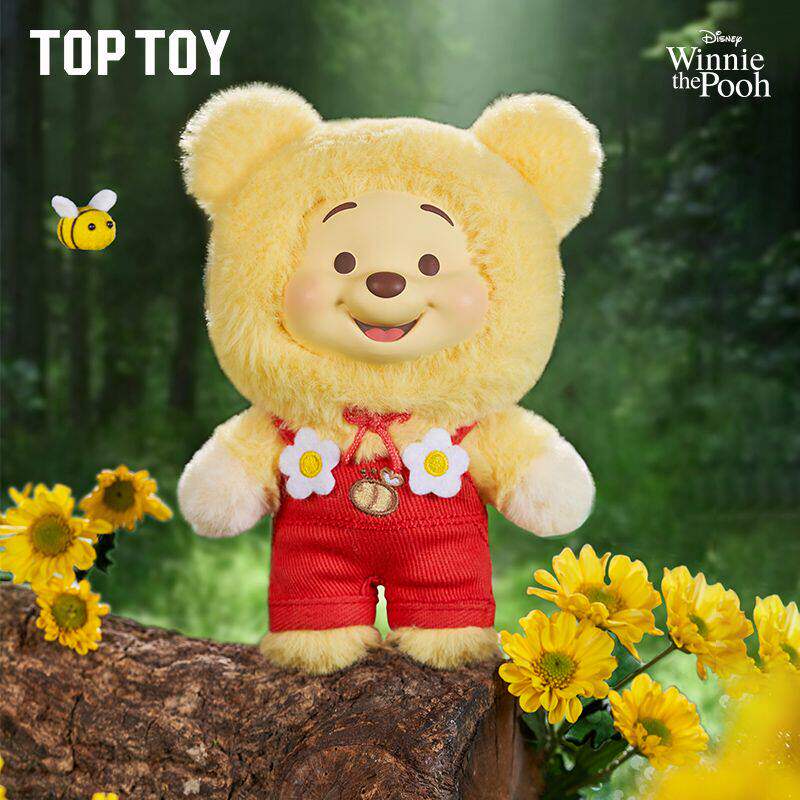 正版TOPTOY小熊维尼糖果系列盲盒潮玩具娃娃手办毛绒挂件公仔礼物