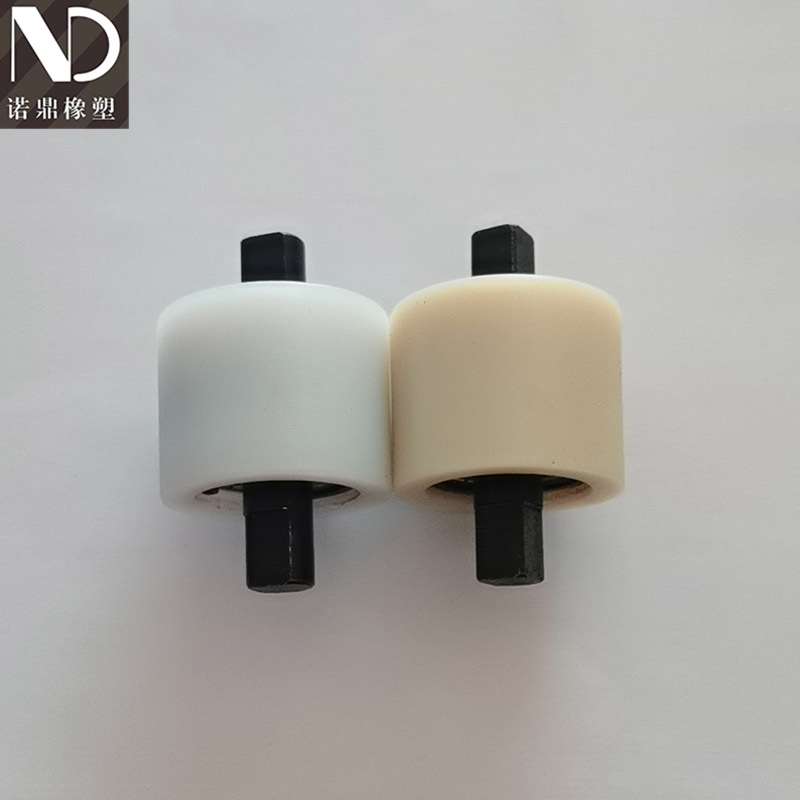 现货缠绕机零配件底盘托轮 尼龙带铁芯拖轮 缠绕机尼龙拖轮