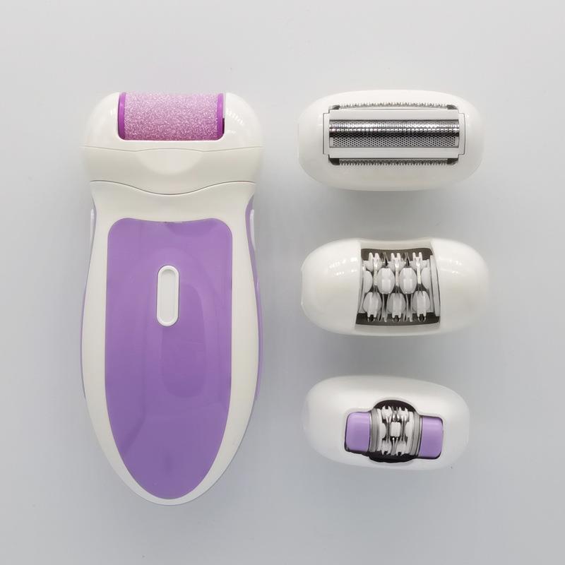 出口4合1充电式女士剃毛器磨脚器去皮多功能拔毛机脱毛器