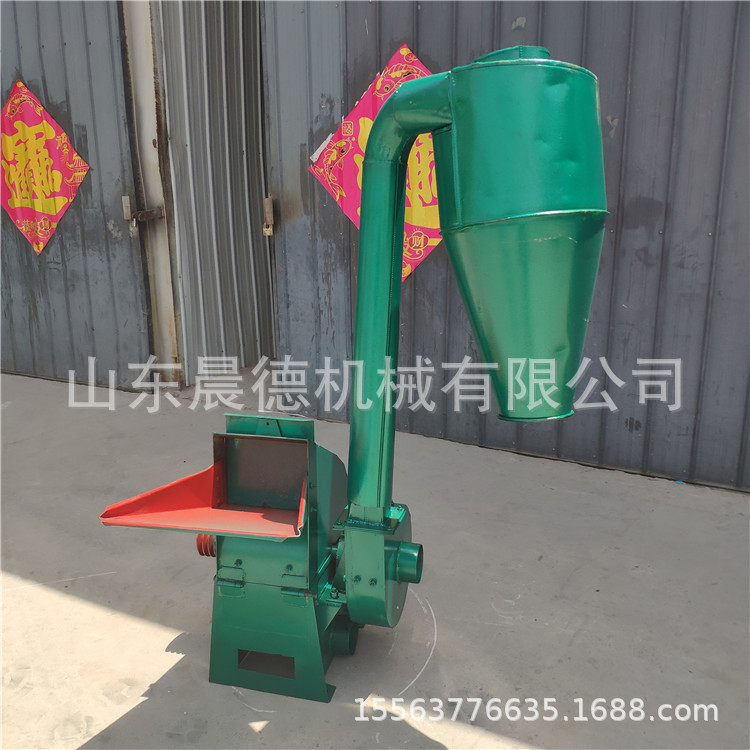 沙克龙花生秧粉碎机 多缸柴油机带拖拉机带动秸秆草粉糠机