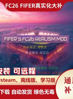 FC26 FIFER真实化大补 经理球员面补纹身小头像解锁意甲 不含游戏