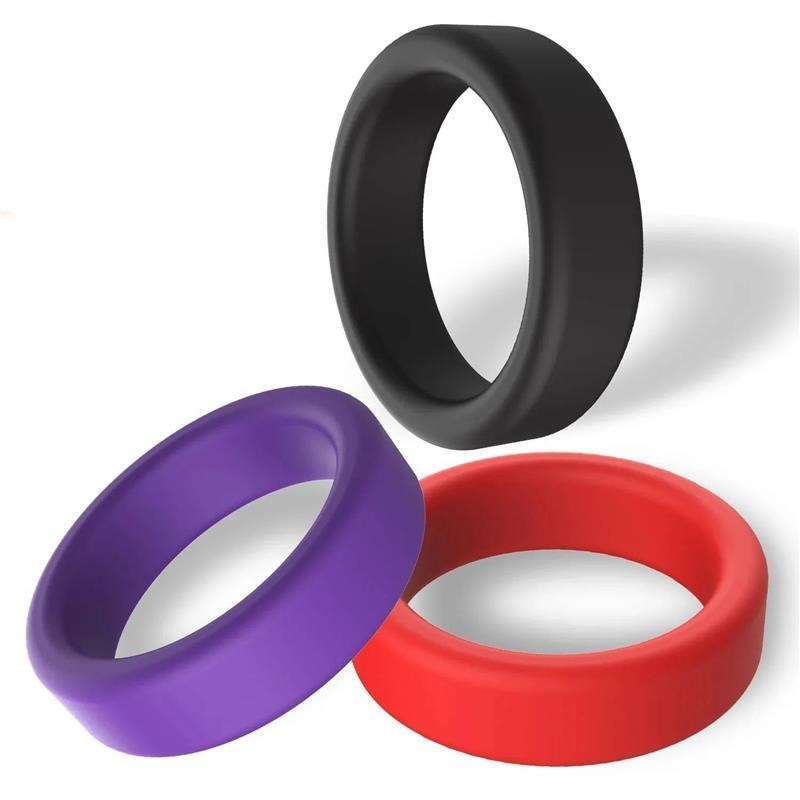 3pcs/set Penis Ring Delay Ejaculation Silicone Reusable Seme