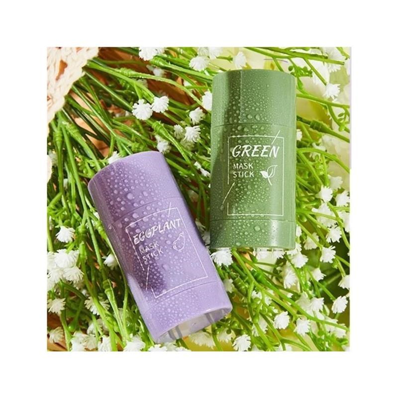 Green Tea Face Deep Cleaning Mud Solid Mask Stick Oil Contro