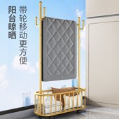 衣架落地卧室挂衣架可移动家用衣帽架室内简易轻奢晾衣服架子加粗