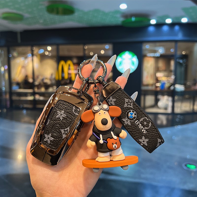 适用于宝马钥匙套5系3系gt老款1系535包 525X3X4车 320li壳金属扣