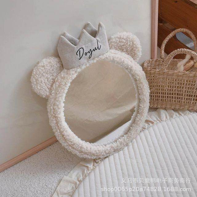 韩337国ins熊皇冠宝宝观镜儿安全童座椅反光镜房间察影楼小拍照道,住宅家具,化妆镜,淘宝优惠券,粉丝福利购,淘宝优惠卷