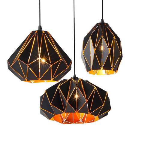 创意单头灯罩餐厅酒吧烧烤火锅店铺镂空铁艺复古工业风商用吊灯具