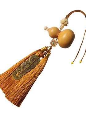 新房入住天然真芦五帝铜葫挂件UDT钱门黄对门色穗子卧室床头挂饰