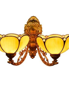 琈欧双蒂凡尼走廊头35122壁灯美式中海创意彩色玻璃客厅餐厅琉地