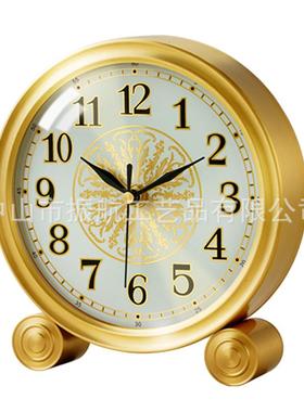 黄铜轻座钟客厅家用时台式摆尚VNH钟创意奢钟表摆放式钟台表时钟