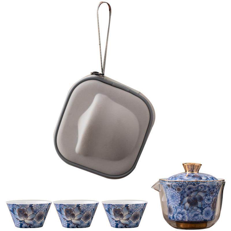 几行功夫茶具套装陶瓷快客旅杯户外携欢包盖碗一壶二便、杯伴手礼,餐饮具,旅行茶具,淘宝优惠券,粉丝福利购,淘宝优惠卷